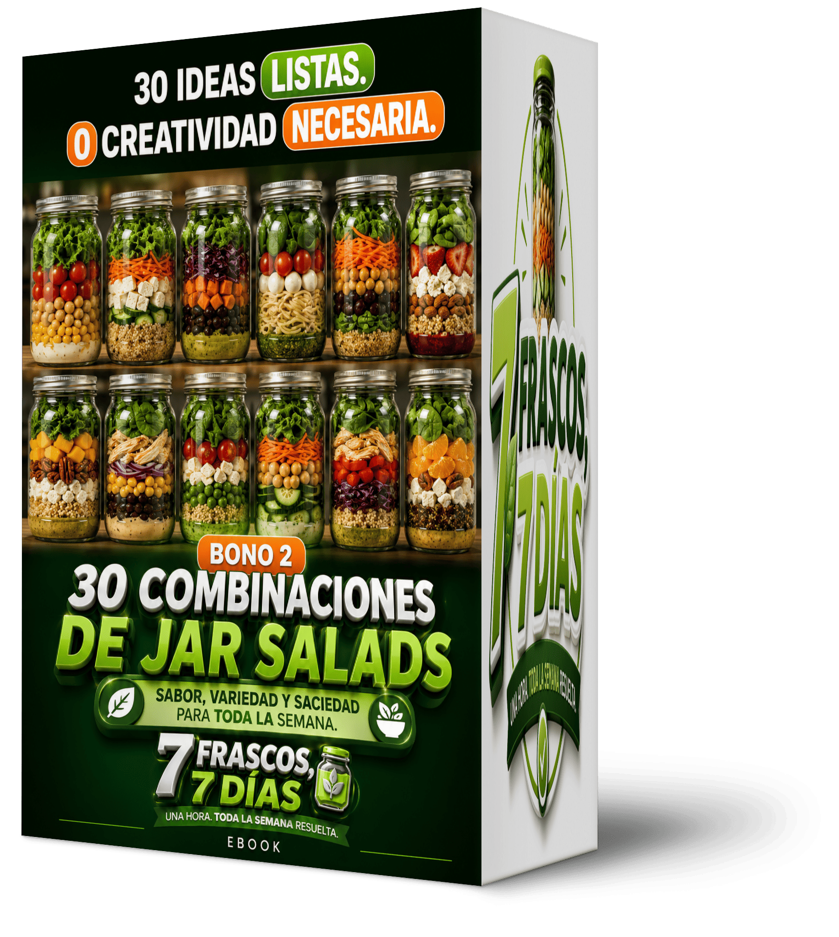 30 Combinaciones de Jar Salads