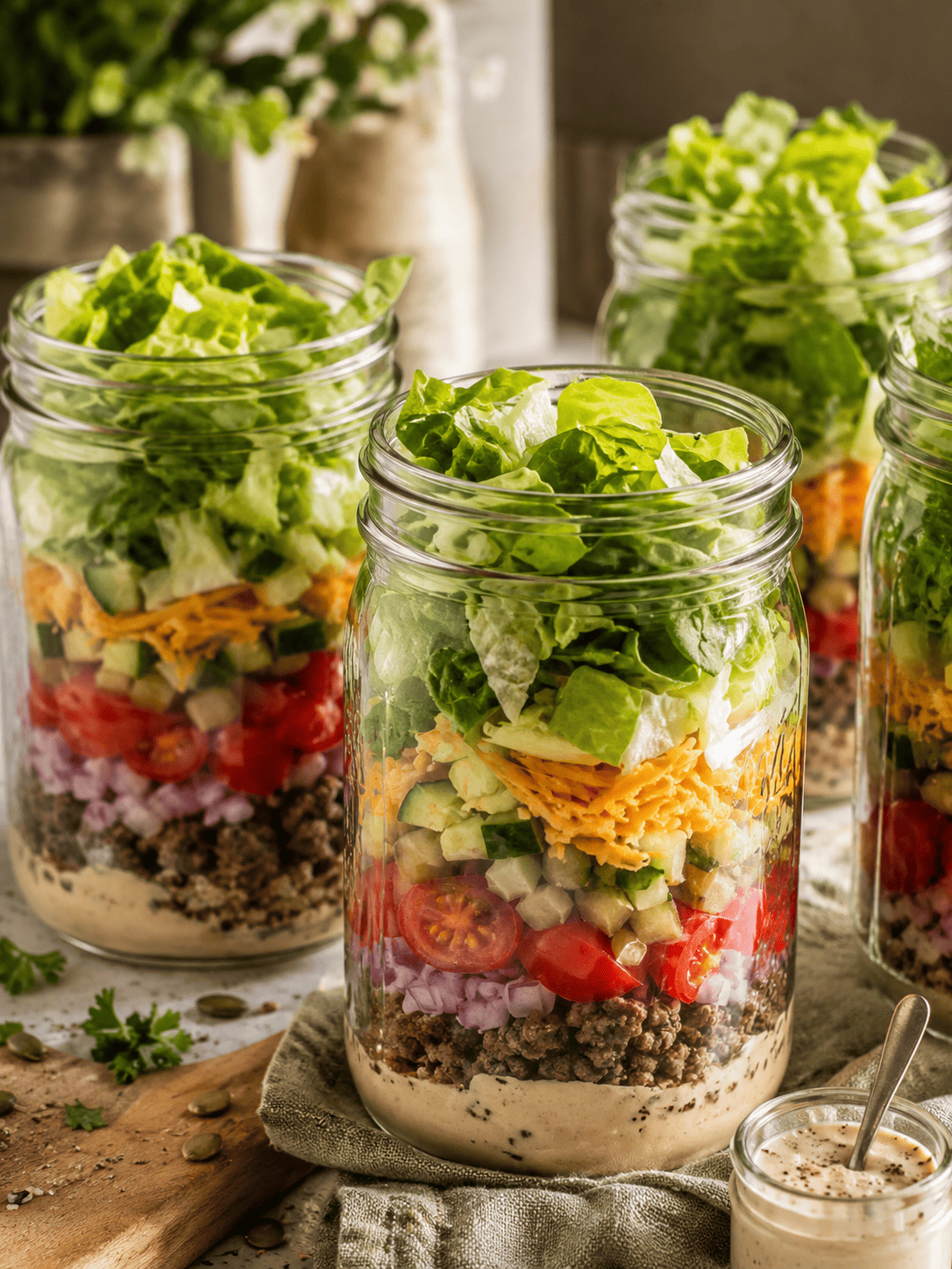 60 Recetas de ensaladas en frasco